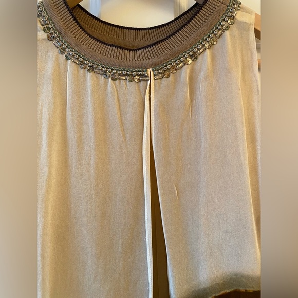 Flowing sleeveless chiffon layered top bought at Anthropologie. - Picture 4 of 6